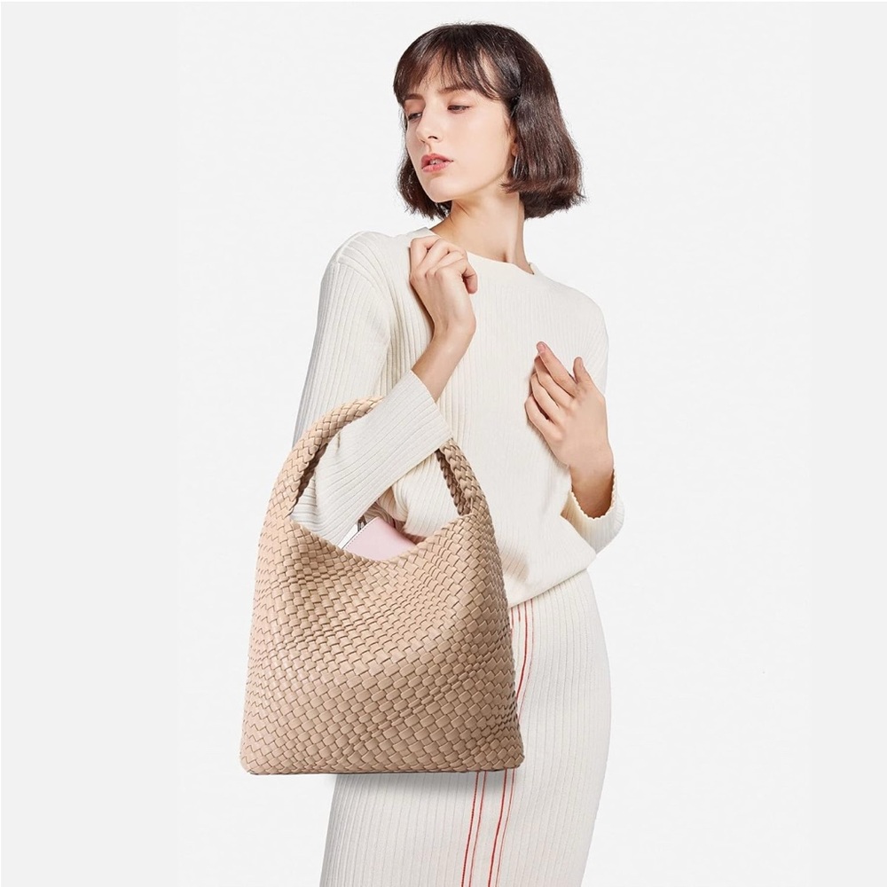Steve Madden Tan Woven Tote Bag